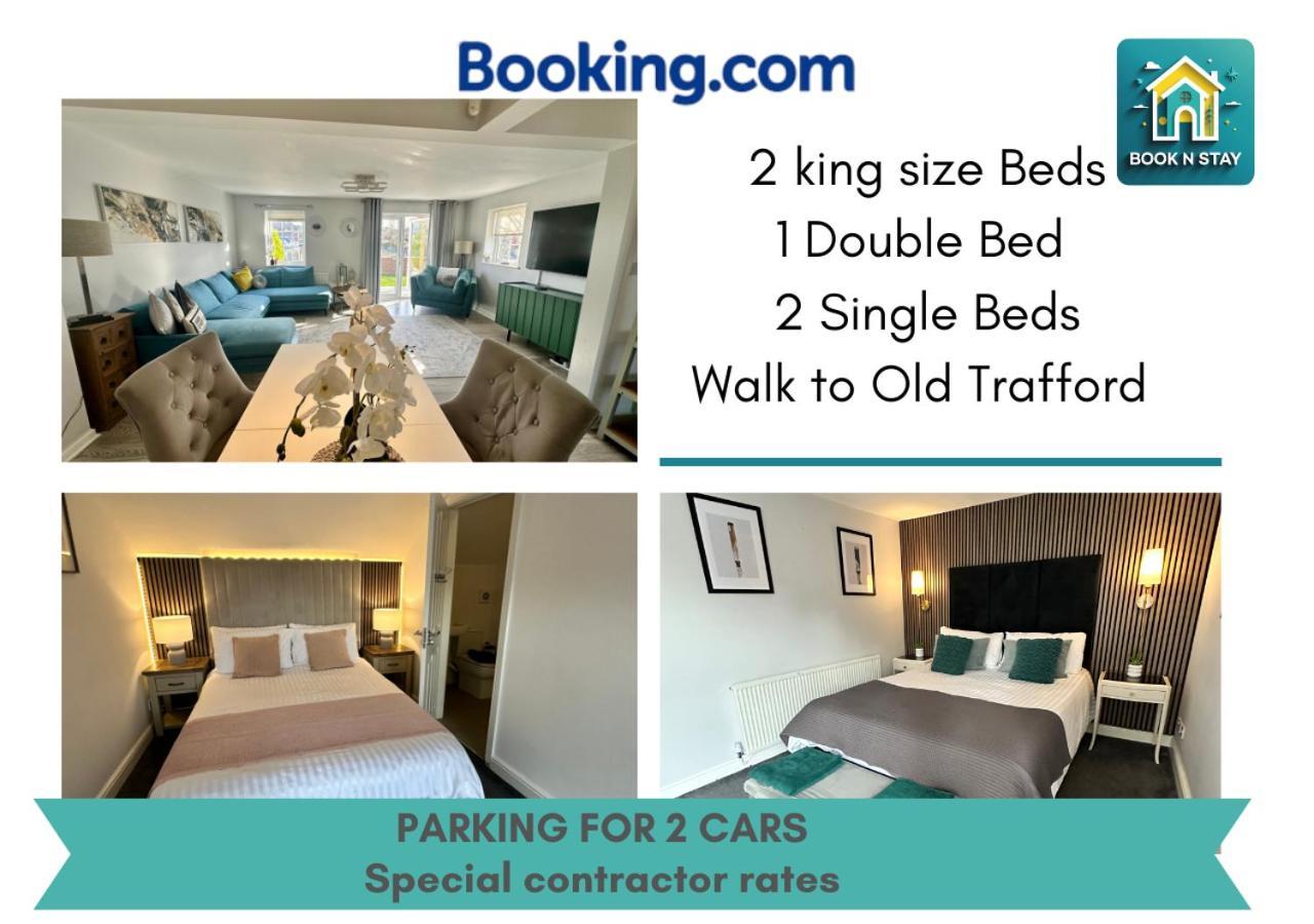 Waterside Mufc & Trafford Centre Townhouse 4 Bedroom Free Parking Manchester Bagian luar foto